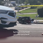 استجابت شرطة كالجاري لبلاغ عن تصادم بين دراجة نارية ومركبة عند تقاطع شارع 85 مع الجادة 47 شمال غرب المدينة.